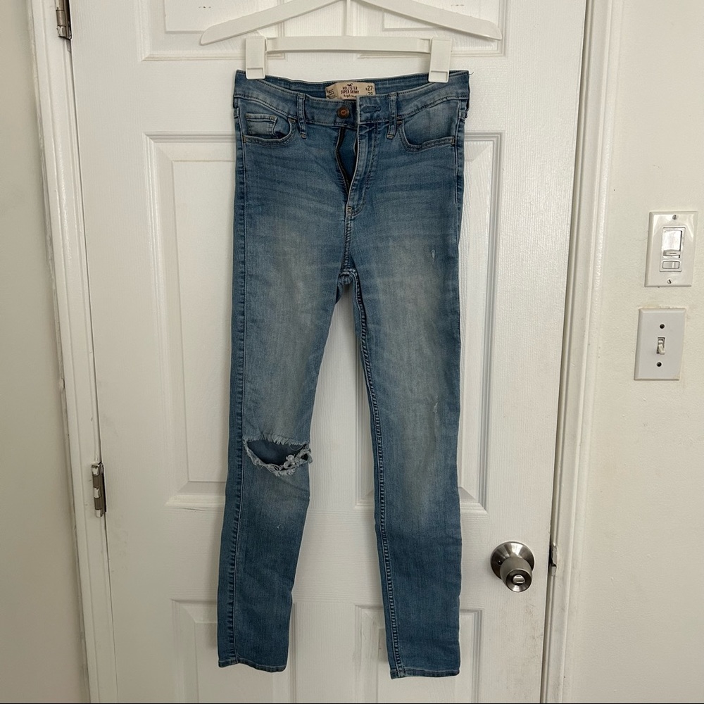hollister high rise super skinny jean